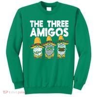 Three Amigos Mexican Gnomes Cute Cinco De Mayo Fiesta Garden Sweatshirt thumb 0