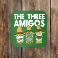 Three Amigos Mexican Gnomes Cute Cinco De Mayo Fiesta Garden Coaster thumb 0