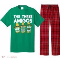 Three Amigos Mexican Gnomes Cute Cinco De Mayo Fiesta Garden Pajama Set thumb 0