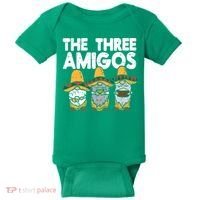 Three Amigos Mexican Gnomes Cute Cinco De Mayo Fiesta Garden Baby Bodysuit thumb 0