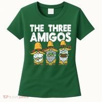 Three Amigos Mexican Gnomes Cute Cinco De Mayo Fiesta Garden Women's T-Shirt thumb 0