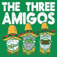 Three Amigos Mexican Gnomes Cute Cinco De Mayo Fiesta Garden Kids Long Sleeve Shirt thumb 2