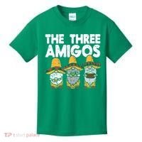 Three Amigos Mexican Gnomes Cute Cinco De Mayo Fiesta Garden Kids T-Shirt thumb 0