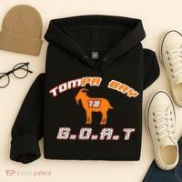 Tamp Bay Football GOAT Brady 18 Hoodie thumb 4