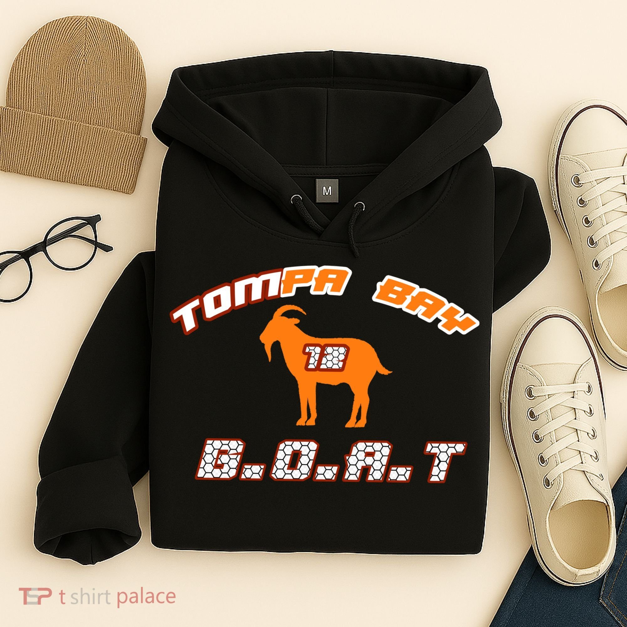 Tamp Bay Football GOAT Brady 18 Hoodie