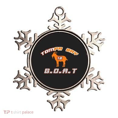 Tamp Bay Football GOAT Brady 18 Ornament