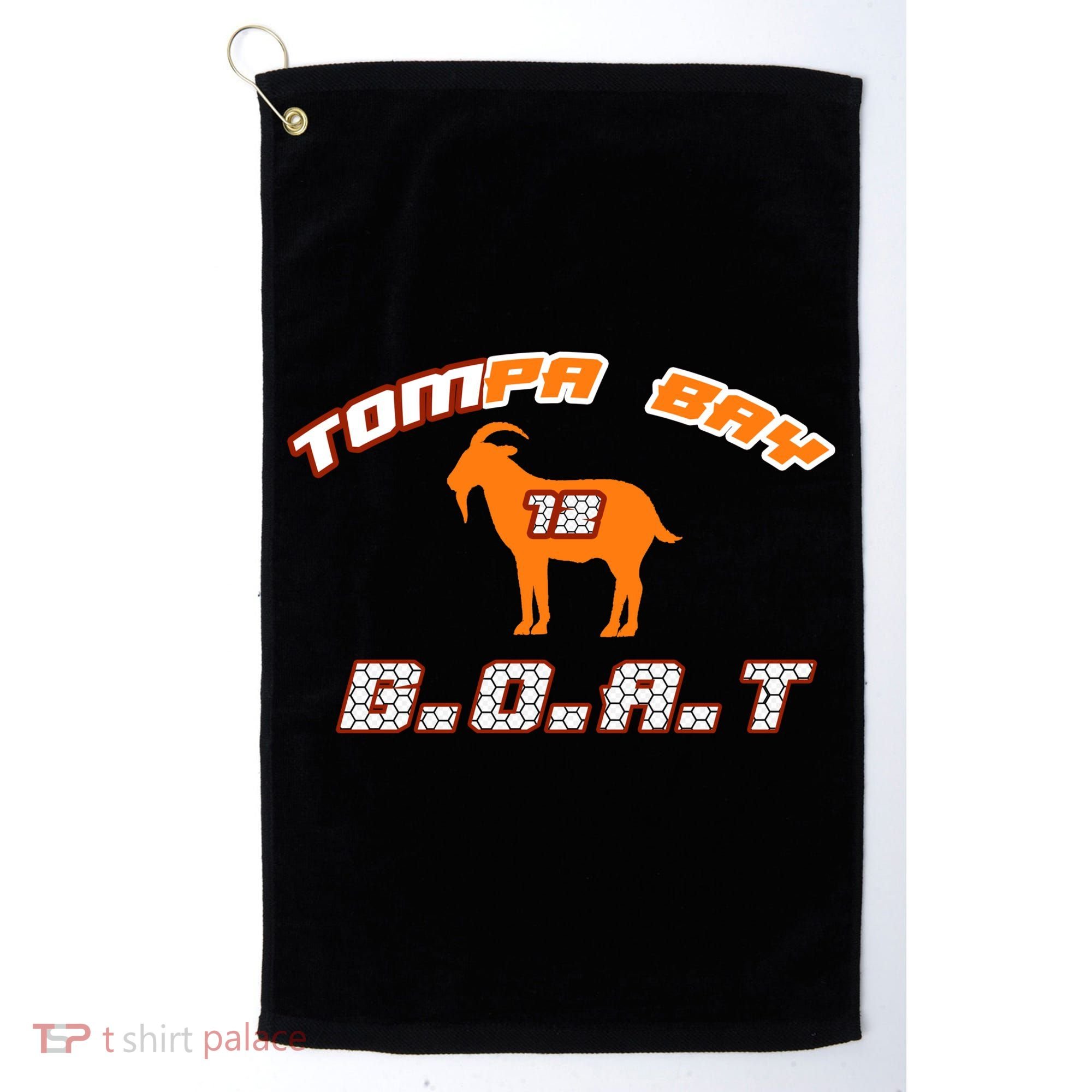 Tamp Bay Football GOAT Brady 18 Golf Towel