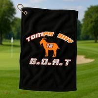Tamp Bay Football GOAT Brady 18 Golf Towel thumb 1