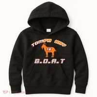 Tamp Bay Football GOAT Brady 18 Kids Hoodie thumb 0