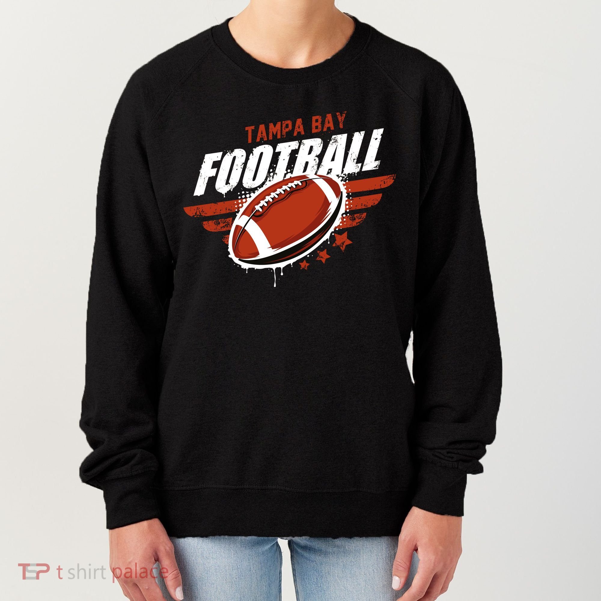 Tampa Bay Football Distress Women's Sweatshirt