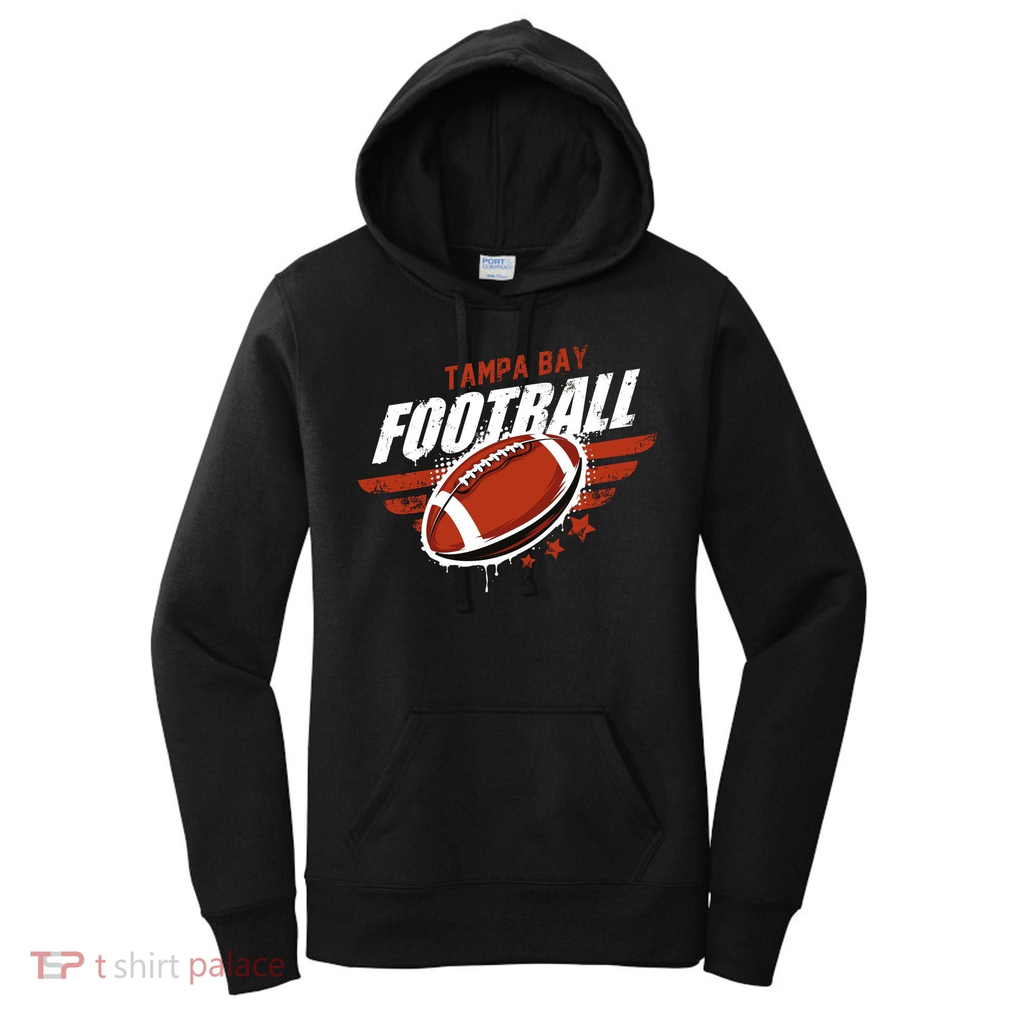 Tampa Bay Football Distress Women's Hoodie