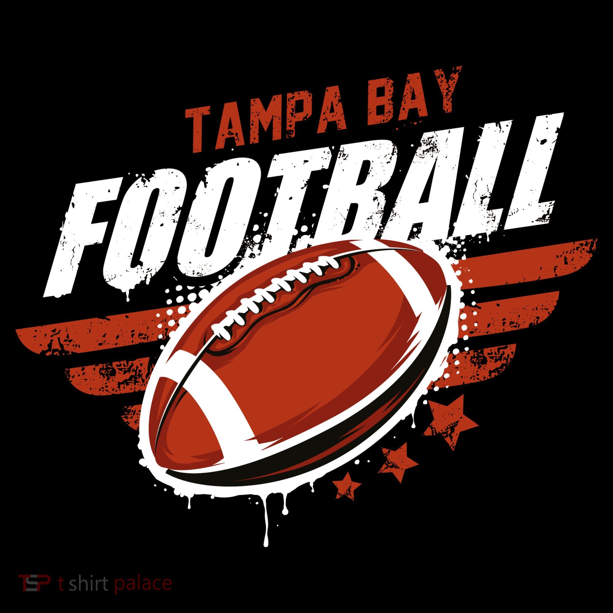 Tampa Bay Football Distress Women's Hoodie
