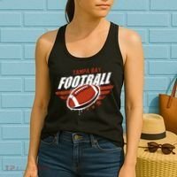 Tampa Bay Football Distress Women's Tank Top thumb 2
