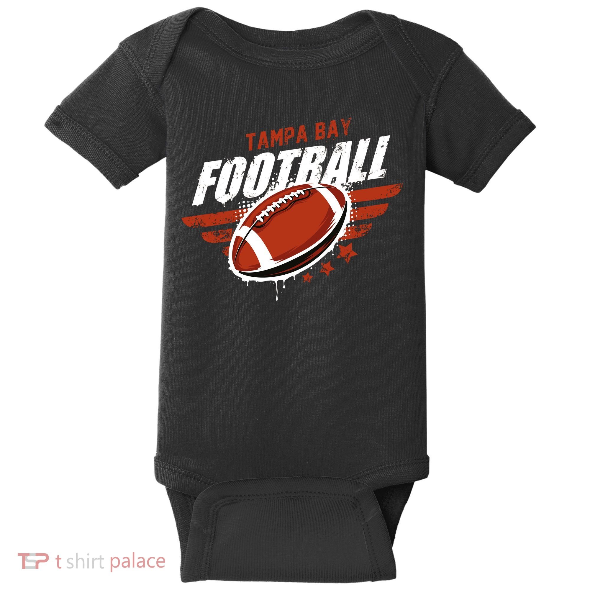 Tampa Bay Football Distress Baby Bodysuit