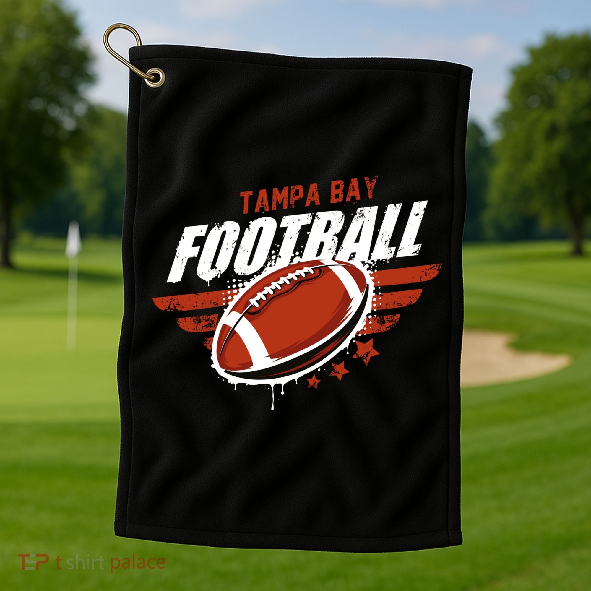 Tampa Bay Football Distress Golf Towel