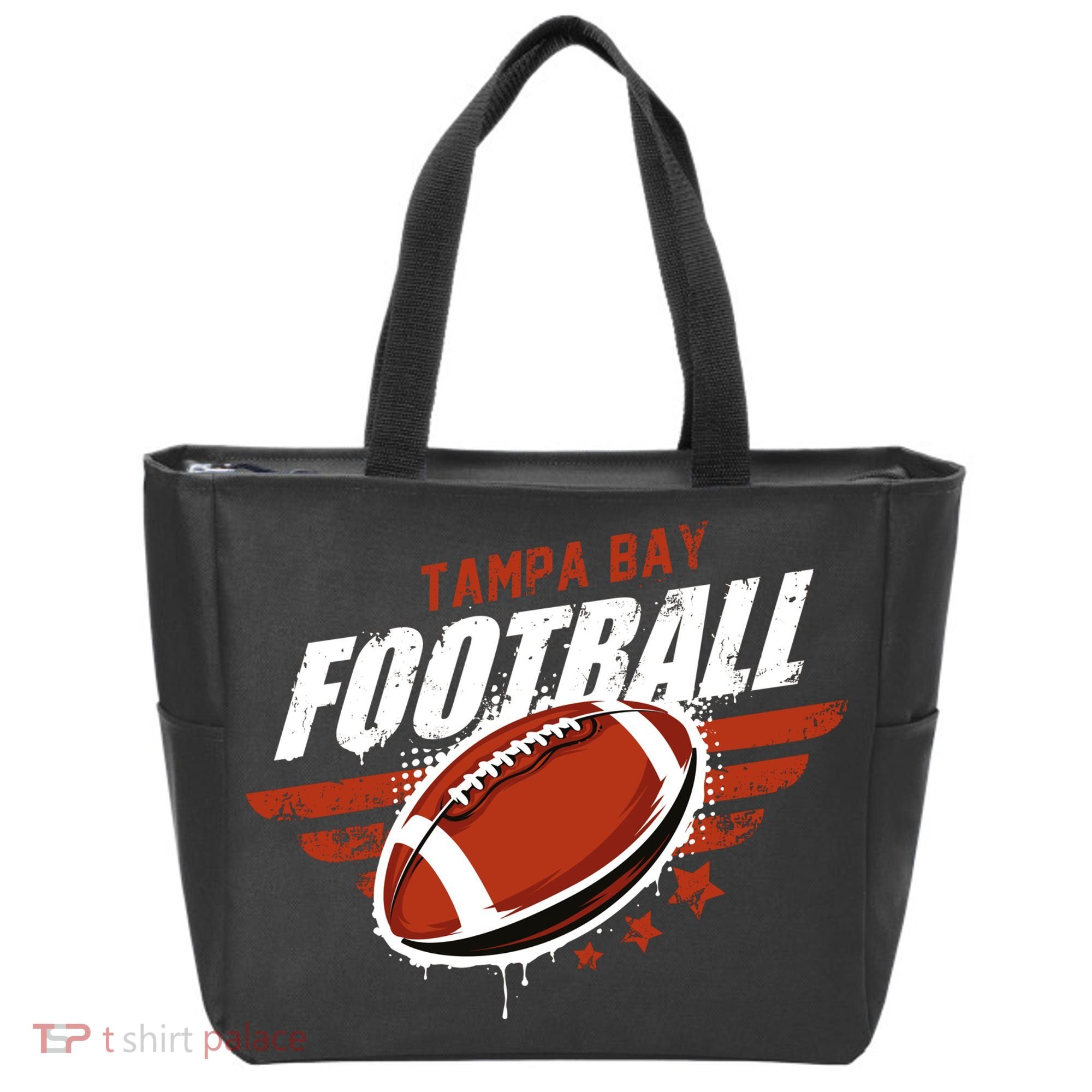 Tampa Bay Football Distress Tote Bag
