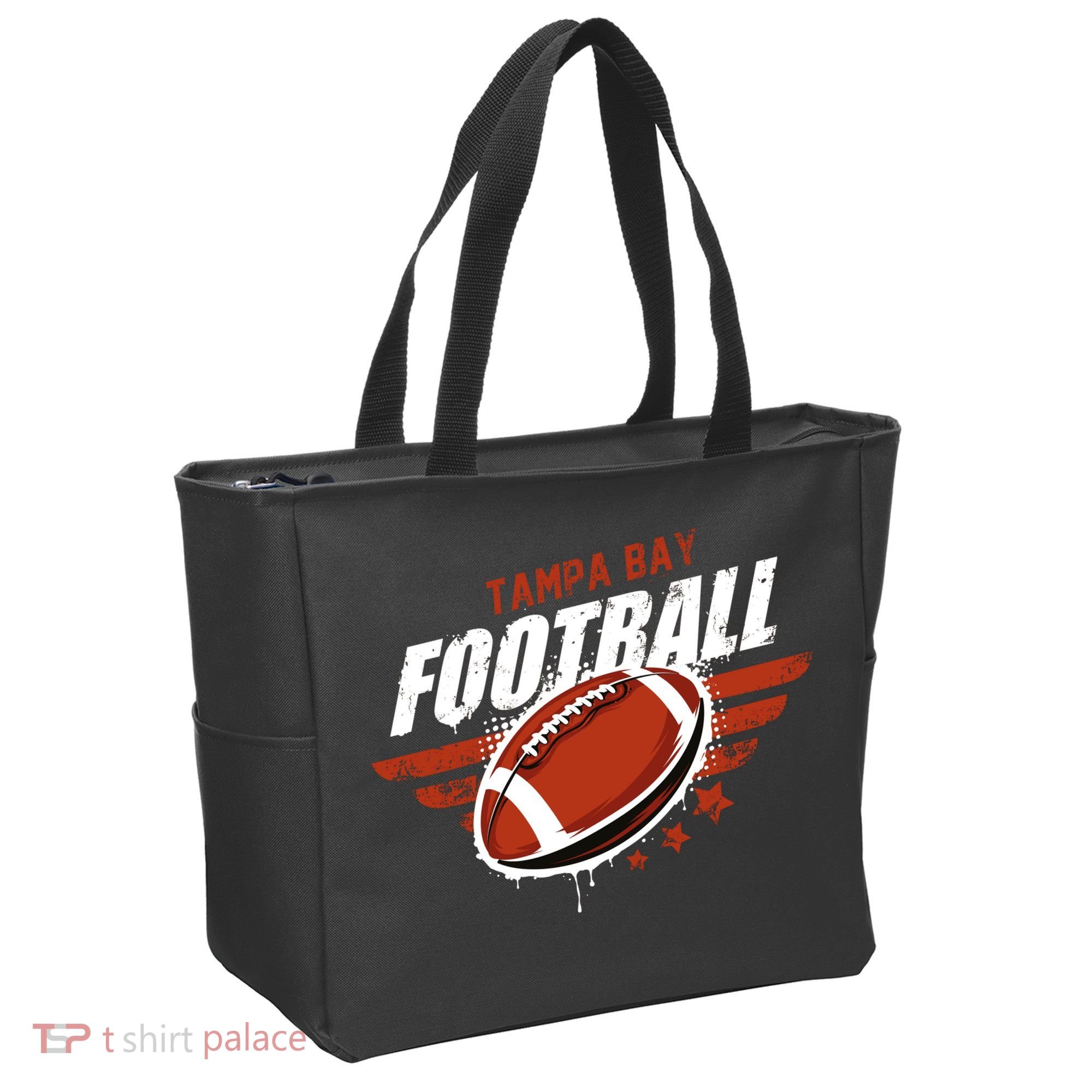 Tampa Bay Football Distress Tote Bag