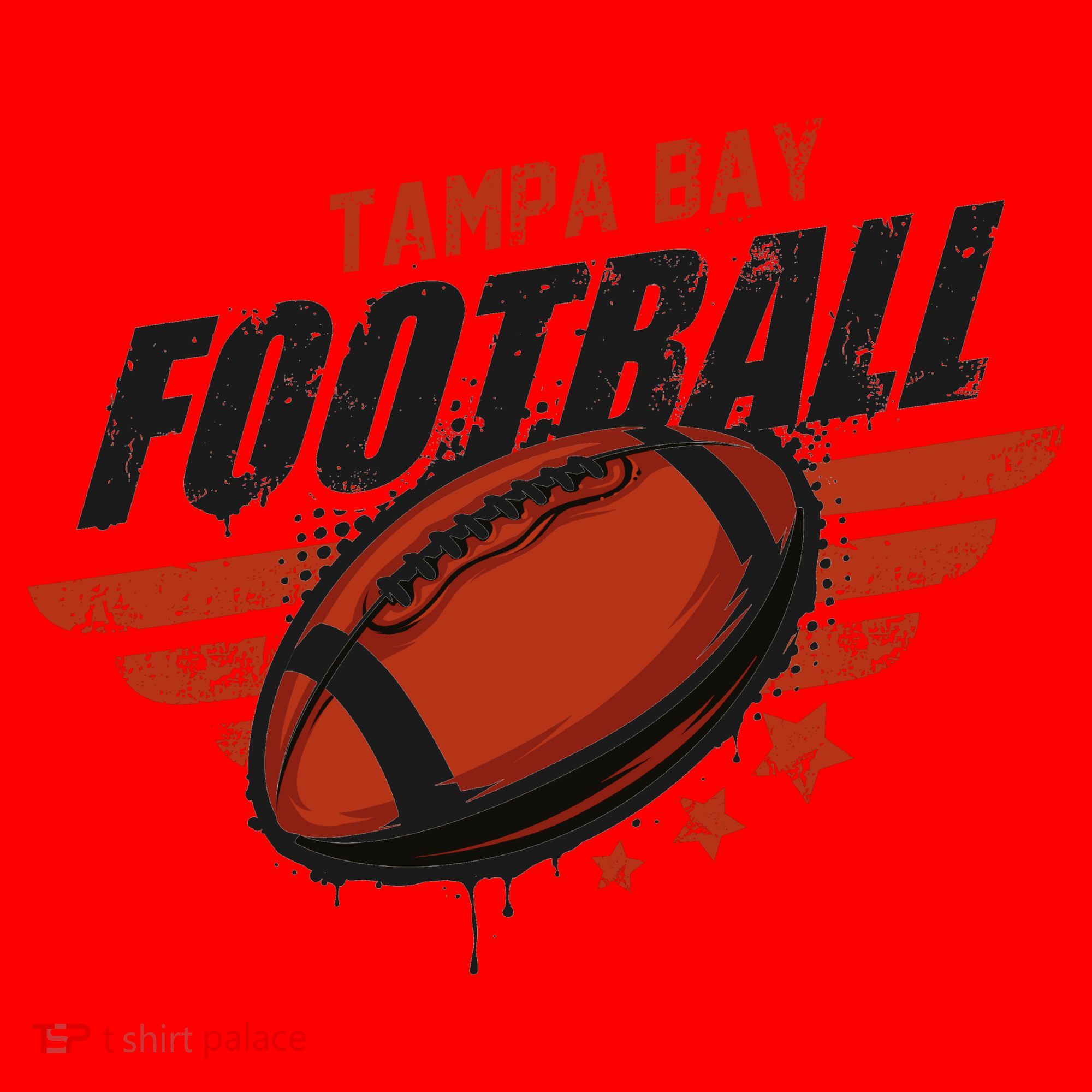 Tampa Bay Football Distress Santa Hat