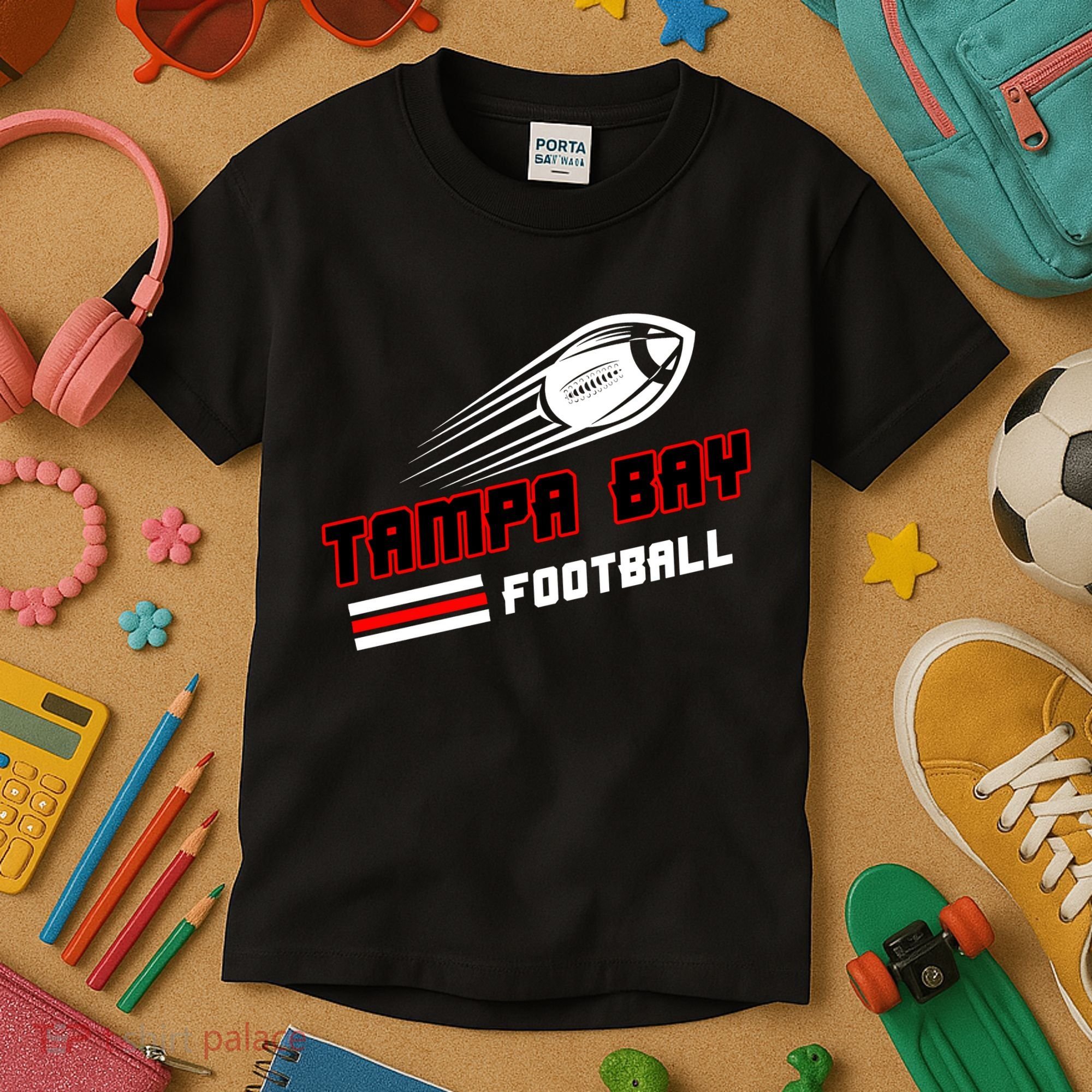 Tampa Bay Football Fan Kids T-Shirt