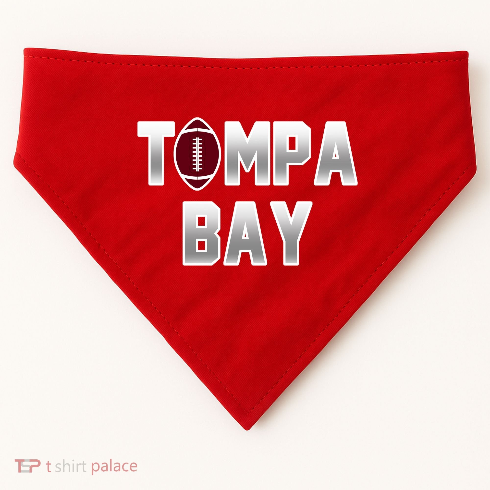 Tampa Bay Football For The Win USA-Made Doggie Bandana