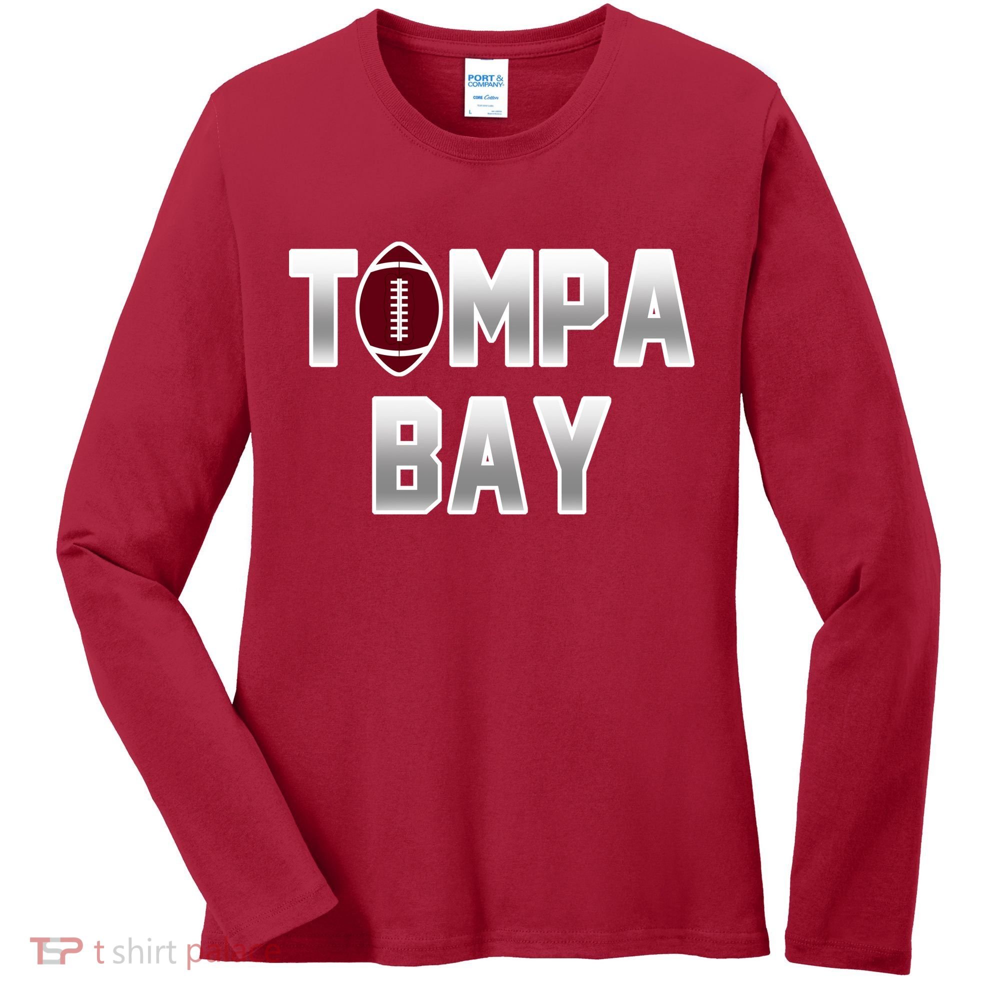 Tampa Bay Football For The Win Women's Long Sleeve Shirt