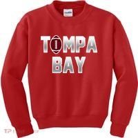 Tampa Bay Football For The Win Kids Sweatshirt thumb 0