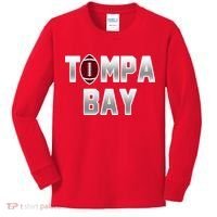Tampa Bay Football For The Win Kids Long Sleeve Shirt thumb 0
