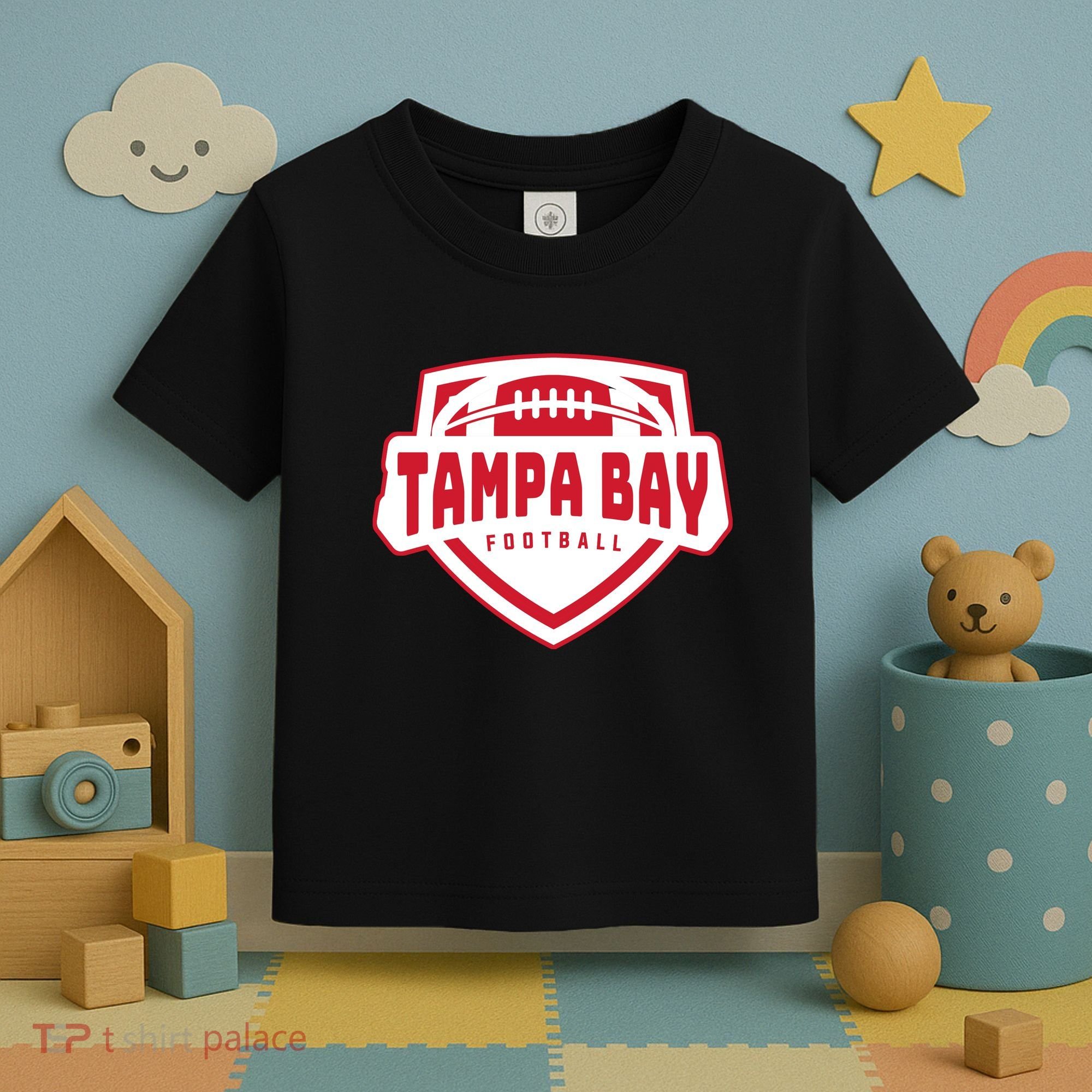 Tampa Bay Football Shield Toddler T-Shirt