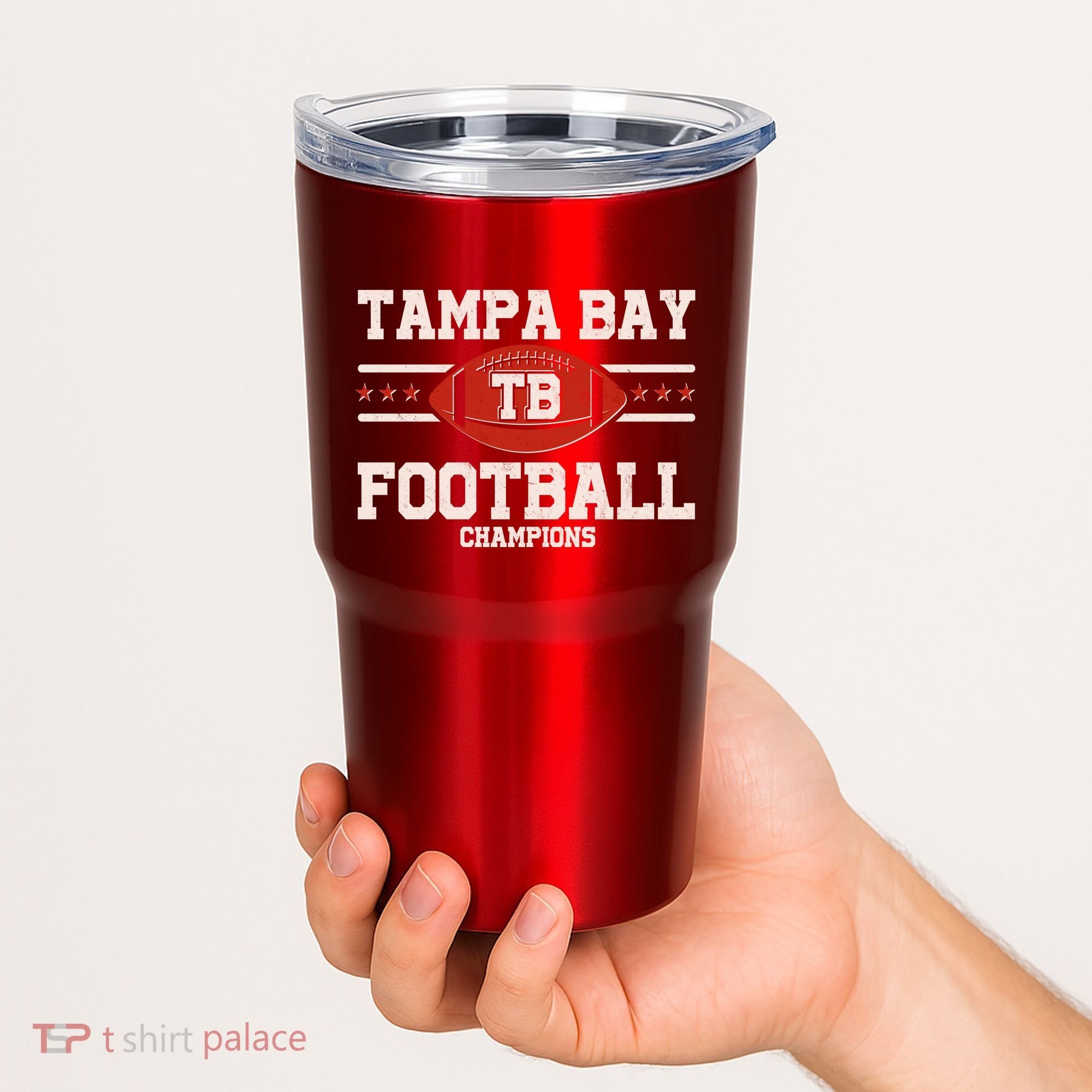 Tampa Bay TB Football Champions Tumbler