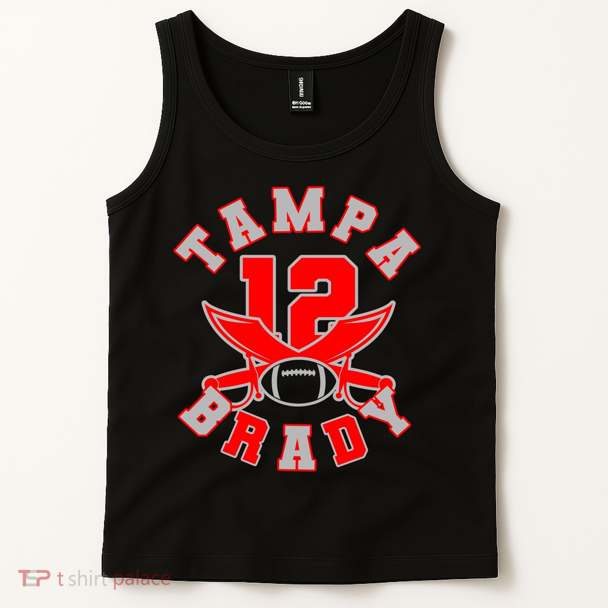 Tampa Brady Number 12 Tank Top