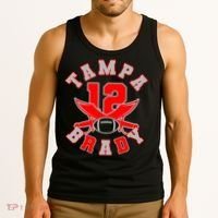 Tampa Brady Number 12 Tank Top thumb 3