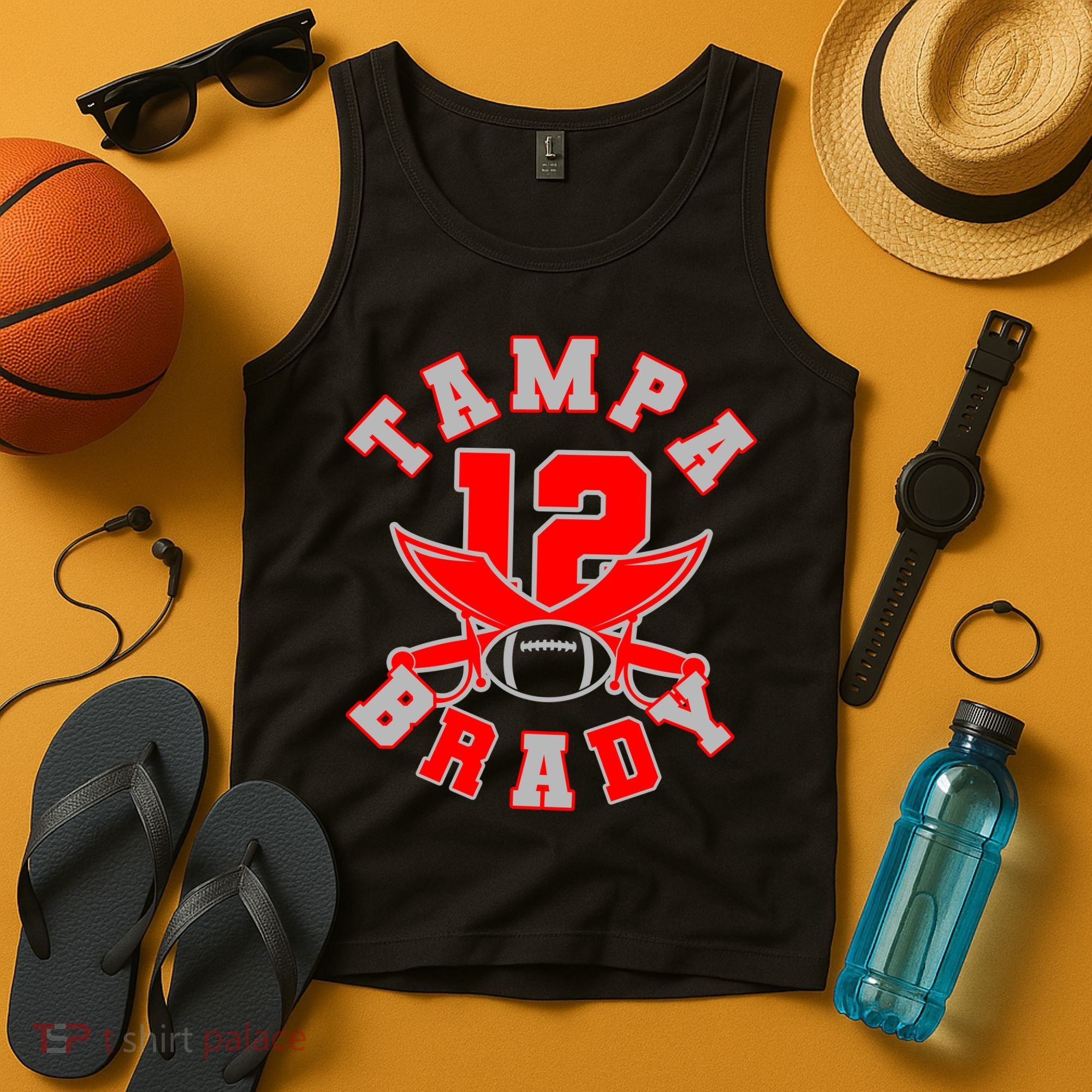 Tampa Brady Number 12 Tank Top