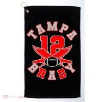 Tampa Brady Number 12 Golf Towel thumb 0