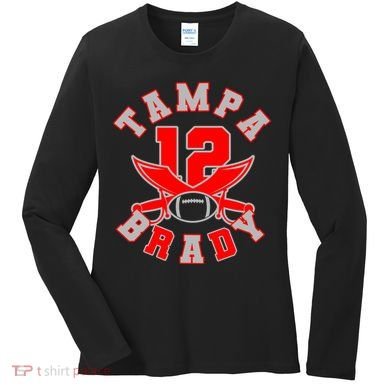 Tampa Brady Number 12 Women's Long Sleeve Shirt