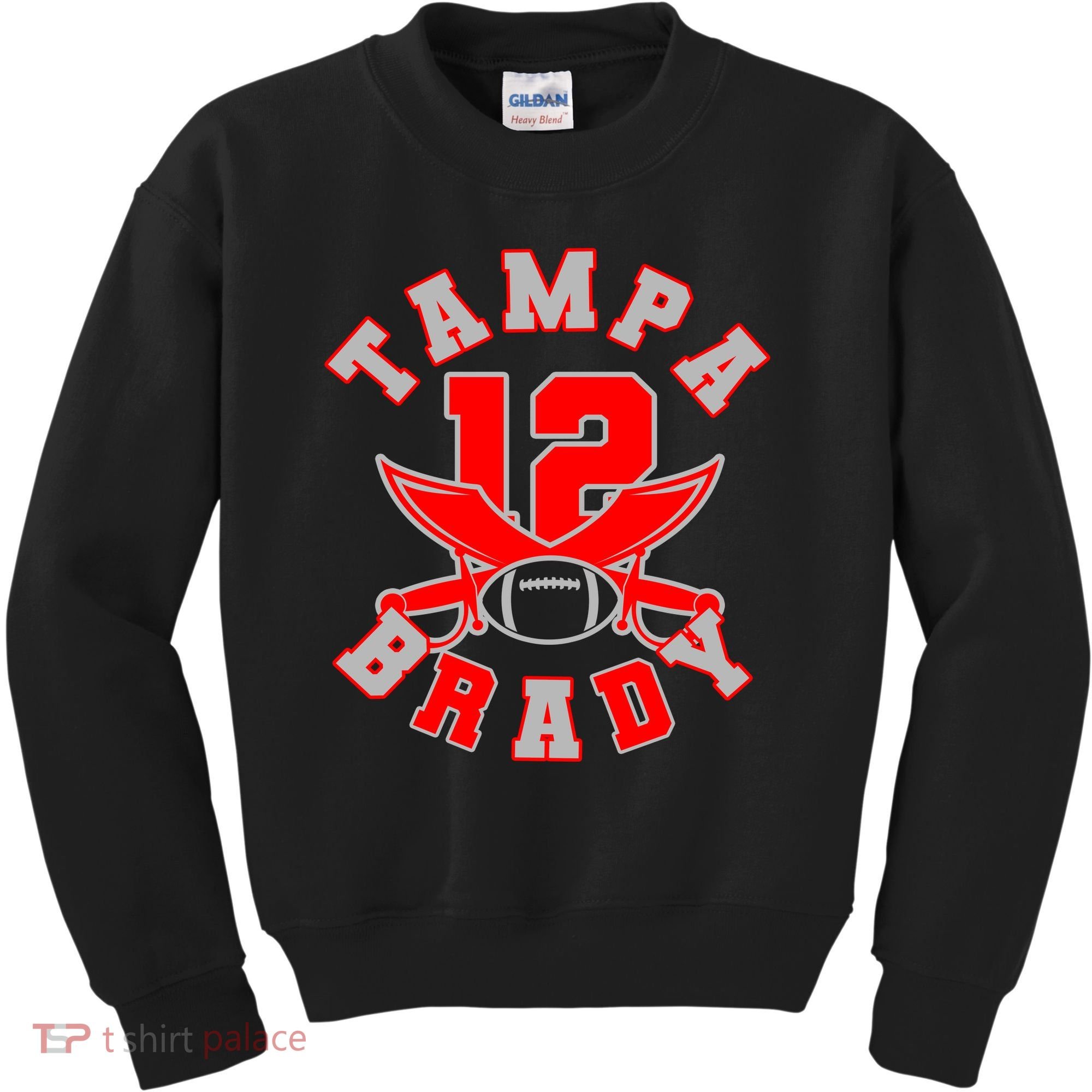 Tampa Brady Number 12 Kids Sweatshirt