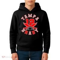 Tampa Brady Number 12 Kids Hoodie thumb 4