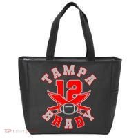 Tampa Brady Number 12 Tote Bag thumb 0