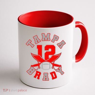 Tampa Brady Number 12 Coffee Mug back