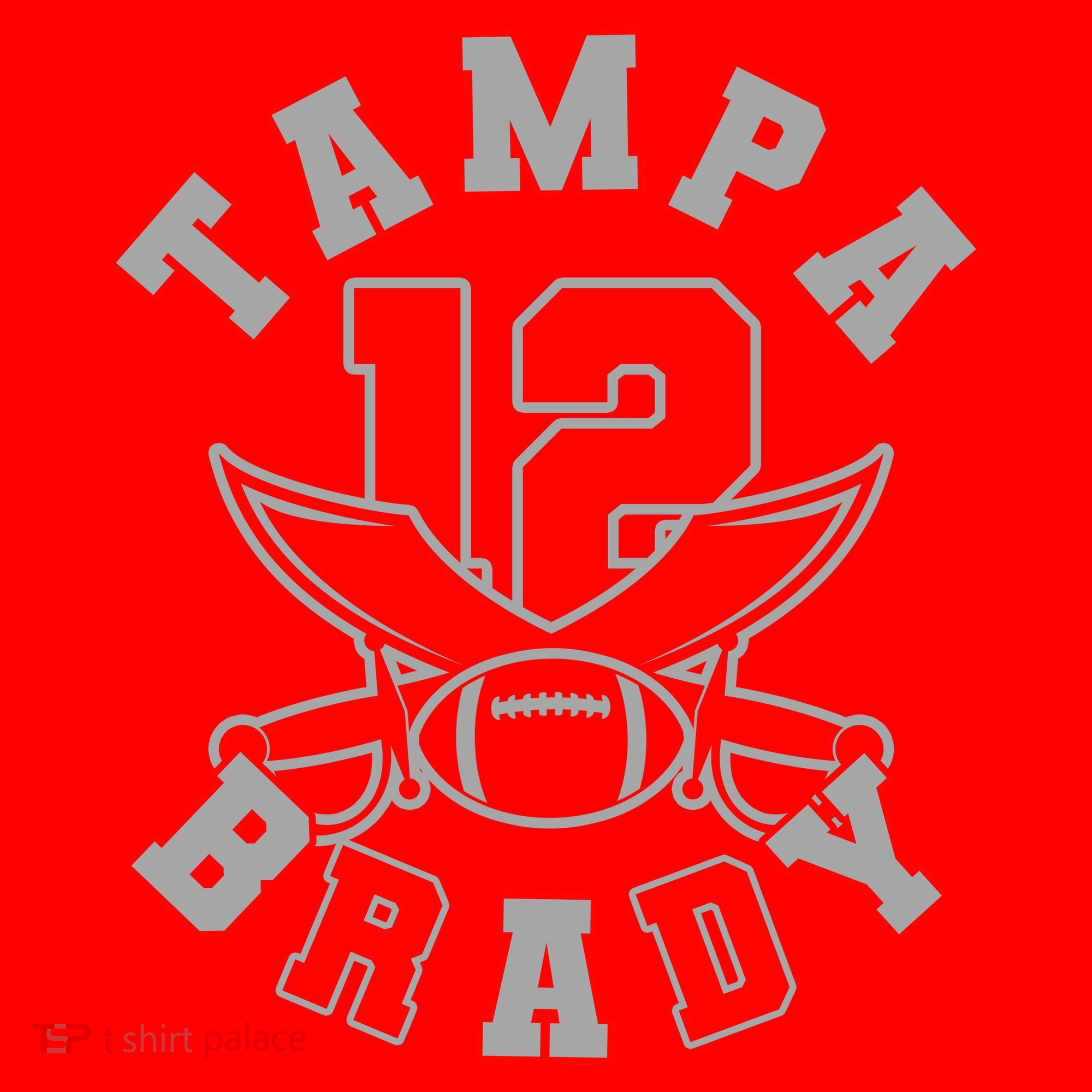 Tampa Brady Number 12 Santa Hat