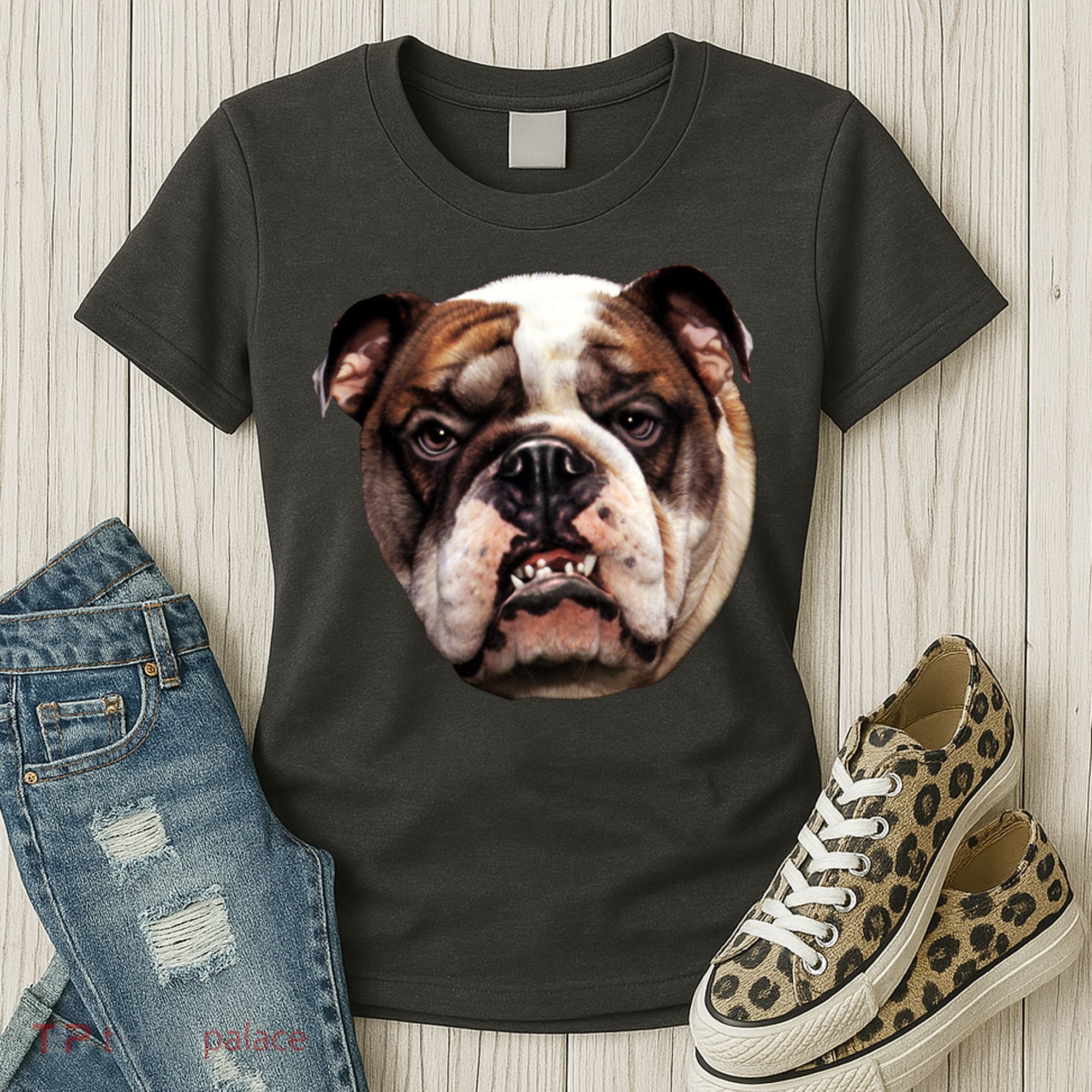 Tan Bulldog Women's T-Shirt