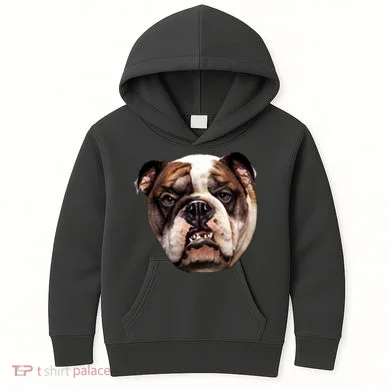 Tan Bulldog Kids Hoodie