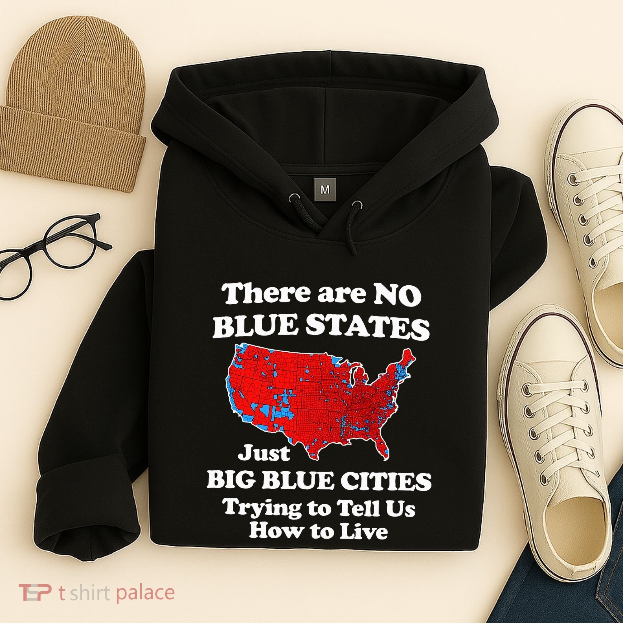 There Are No Blue States Only Big Blue Cities Hoodie