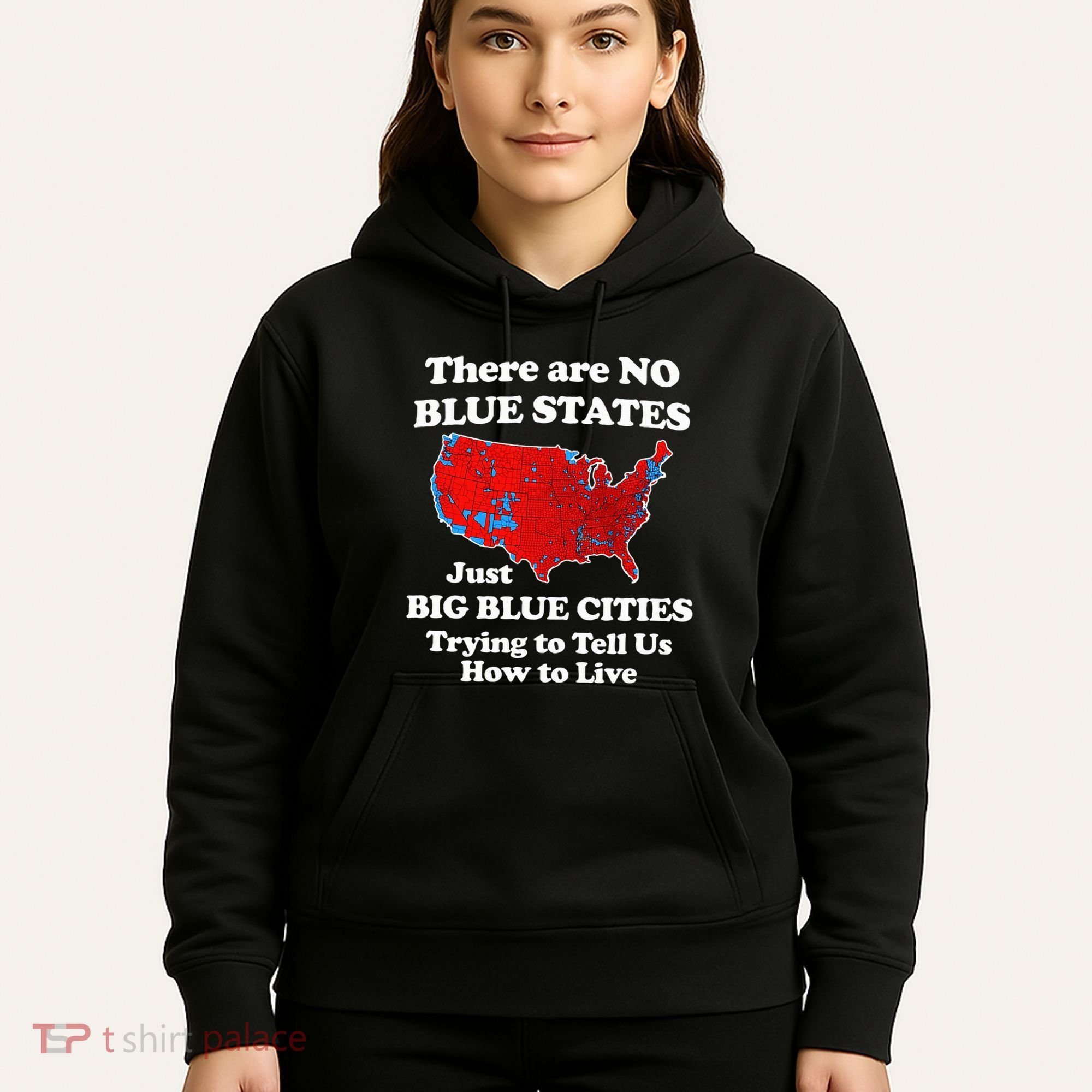 There Are No Blue States Only Big Blue Cities Hoodie