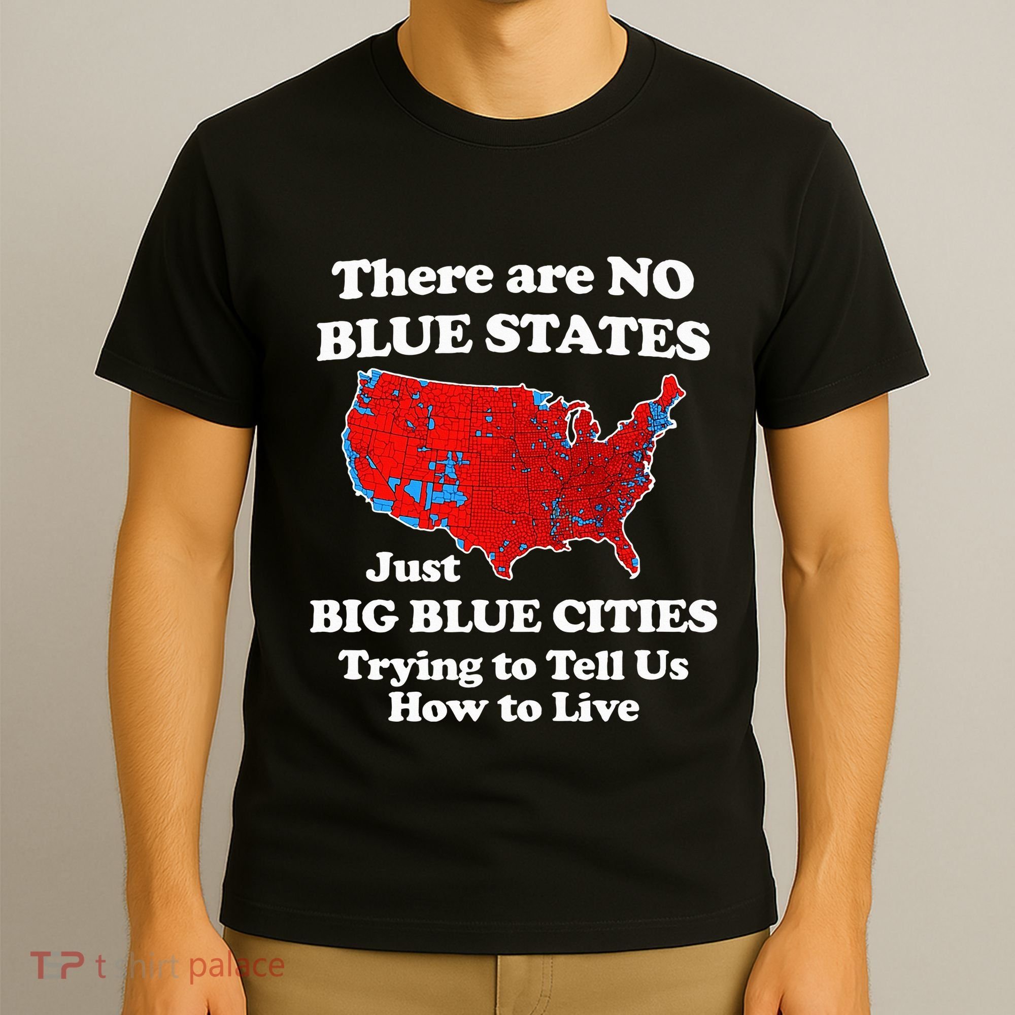 There Are No Blue States Only Big Blue Cities T-Shirt