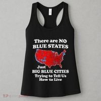 There Are No Blue States Only Big Blue Cities Women's Tank Top thumb 3
