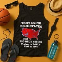 There Are No Blue States Only Big Blue Cities Tank Top thumb 4