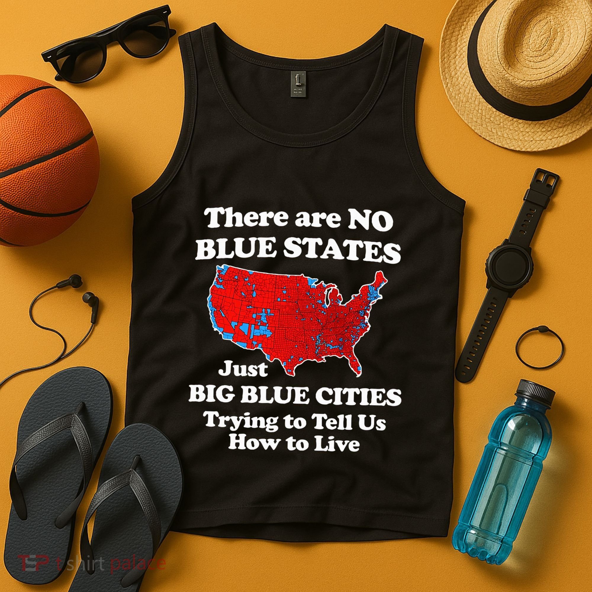 There Are No Blue States Only Big Blue Cities Tank Top