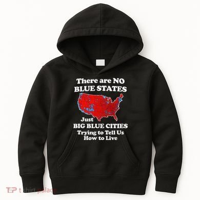 There Are No Blue States Only Big Blue Cities Kids Hoodie