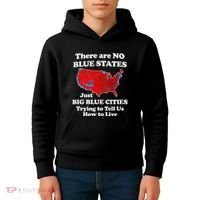 There Are No Blue States Only Big Blue Cities Kids Hoodie thumb 4