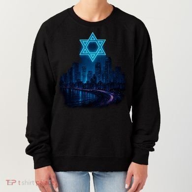 Tel Aviv Neon Futuristic Women's Sweatshirt